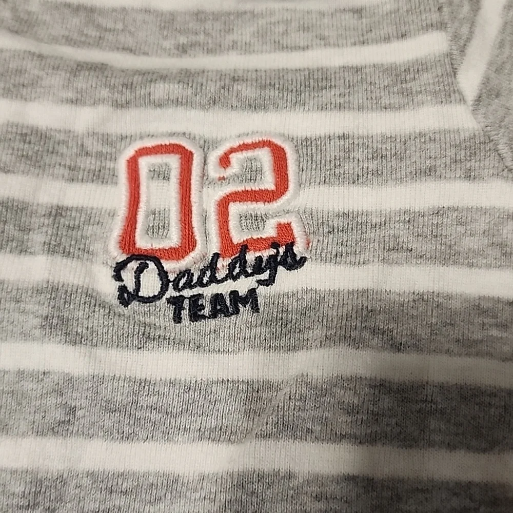 CARTERS DASDY'S TWAM BASEBALL ONEPIECE SHORTS OUTFIT SZ 9 MONTHS